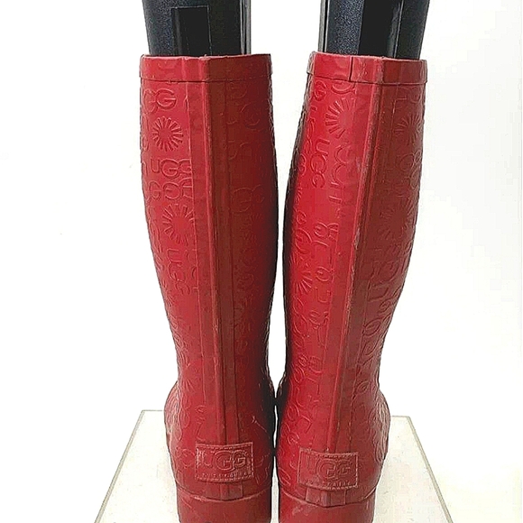 UGG Women's Red Rain Bootssize 6 - Picture 5 of 8